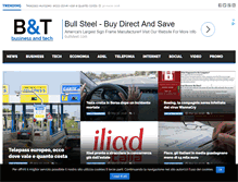 Tablet Screenshot of businessandtech.com
